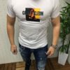 Λευκό T-shirt με τύπωμα και επιγραφή κωδ 9932