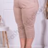 Plus size κάπρι παντελόνι σε μπεζ-κωδ 1075-1