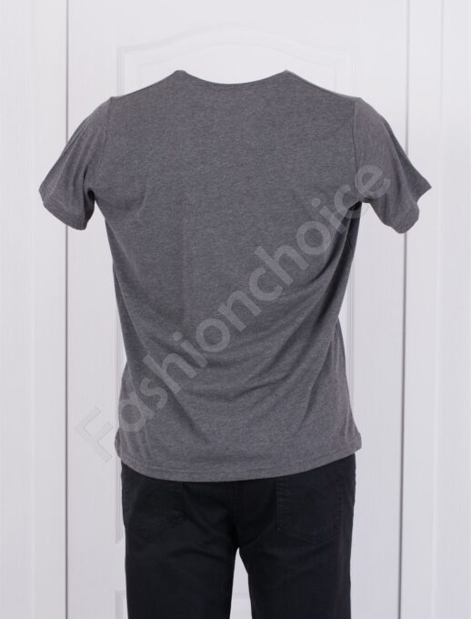 Alternative view of Plus Size ανδρικό T-shirt με επιγραφή-γκρι-κωδ 152-2