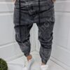 Ανδρικό τζιν παντελόνι baggy-μαύρο-κωδ 6267