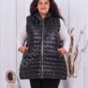 Plus size μακρύ αμάνικο μπουφάν Fashion-κωδ 593
