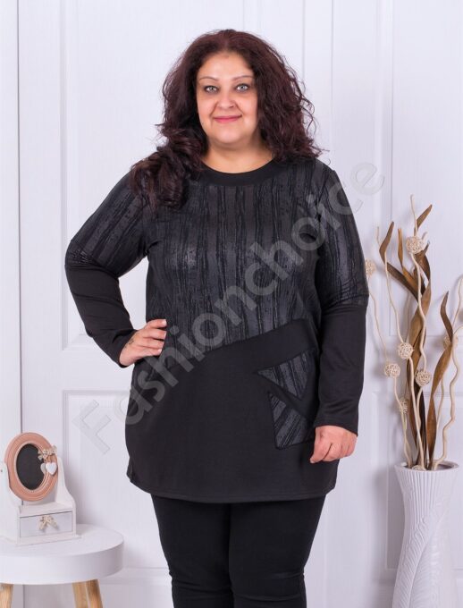 Plus size τουνίκ με μοντέρνο ντεσέν-κωδ 1280-1