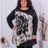 Plus size τουνίκ με φλοράλ τύπωμα-κωδ 16097