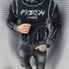 Ανδρικό Hoodie Fresh με κουκούλα-μαύρο-κωδ 3320