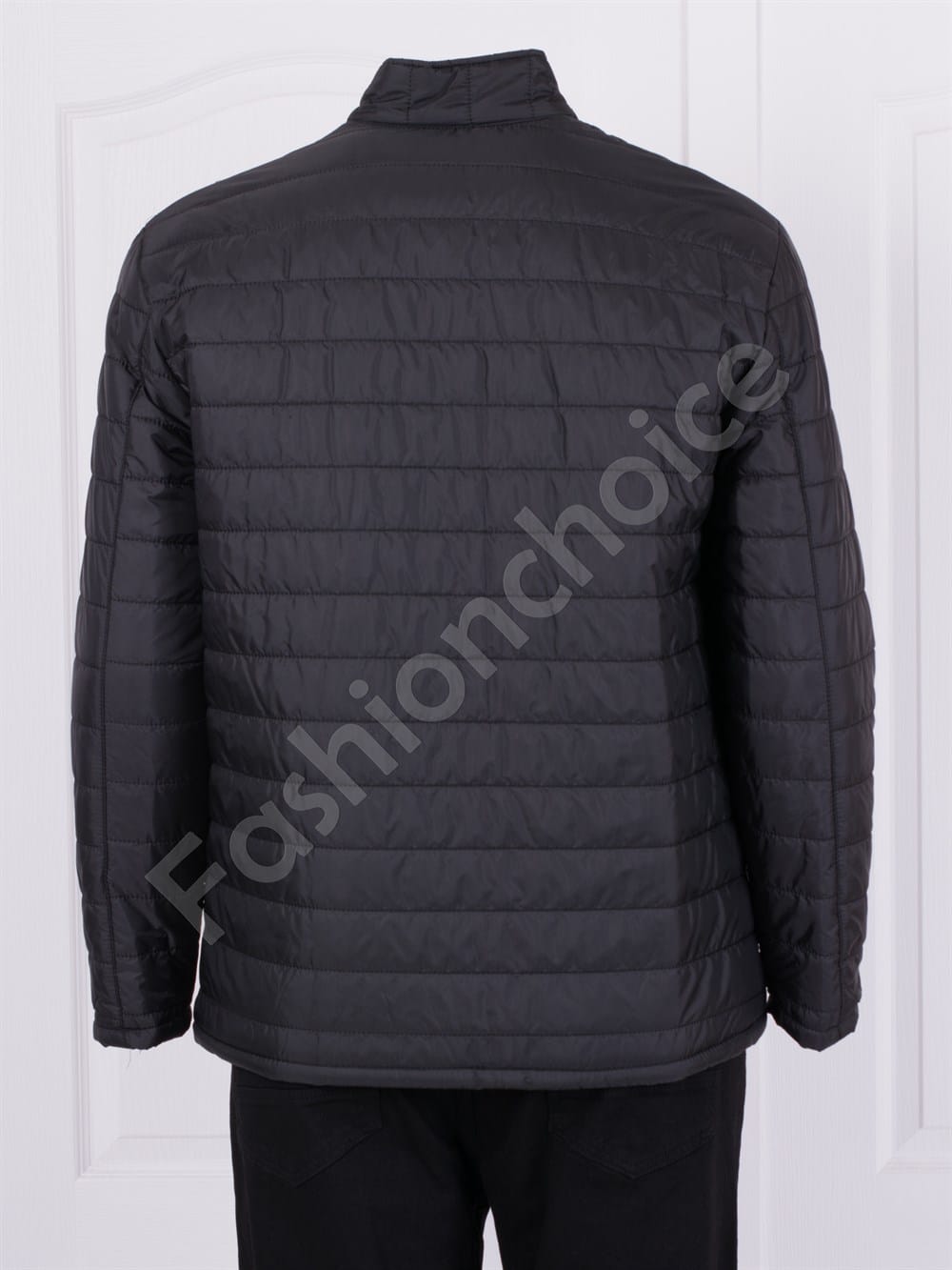 Ανδρικό Μπουφάν Long Sleeve Plus Size σε μαύρο κωδ 442