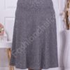 Plus size φούστα με ψιλό τύπωμα-ανοιχτό γκρι-κωδ 322-9