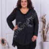Plus size μαύρο τουνίκ με διακοσμητικά-κωδ 082