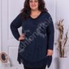 Plus size μπλε τουνίκ με διακοσμητικά-κωδ 082-1