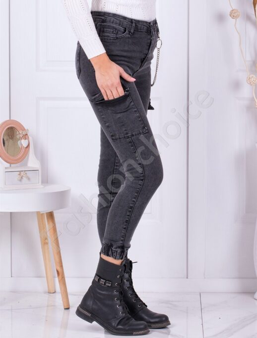 Γυναικείο jogger μαύρο τζιν-κωδ 6035