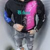 Ανδρικό Hoodie με χρωματιστό τύπωμα-κωδ 1329