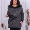 Plus size μπουκλέ τουνίκ με απλικέ-κωδ 1181