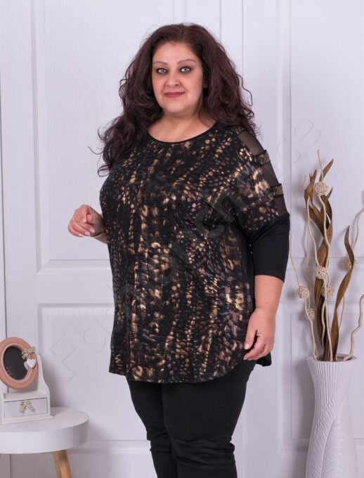 Plus size τουνίκ με Animal print-κωδ 5551