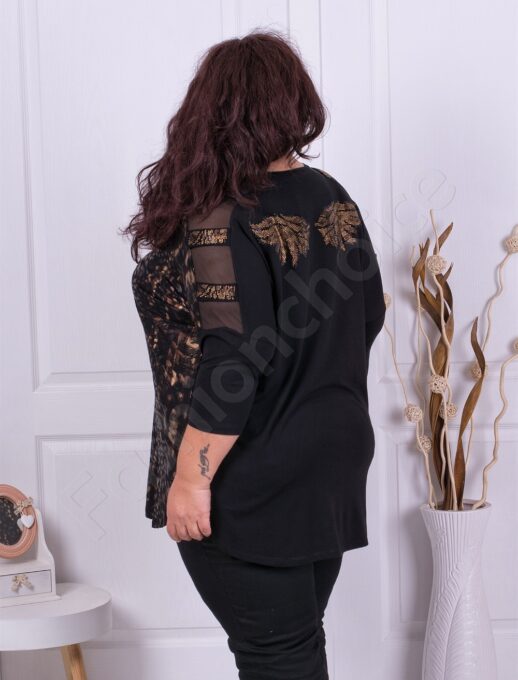 Plus size τουνίκ με Animal print-κωδ 5551