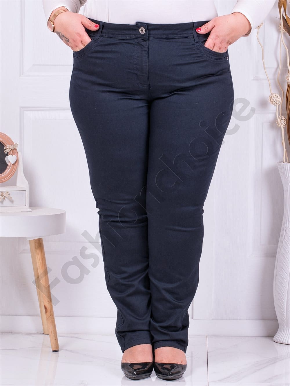Plus size παντελόνι σε μπλε-κωδ 298-1 - Image 2