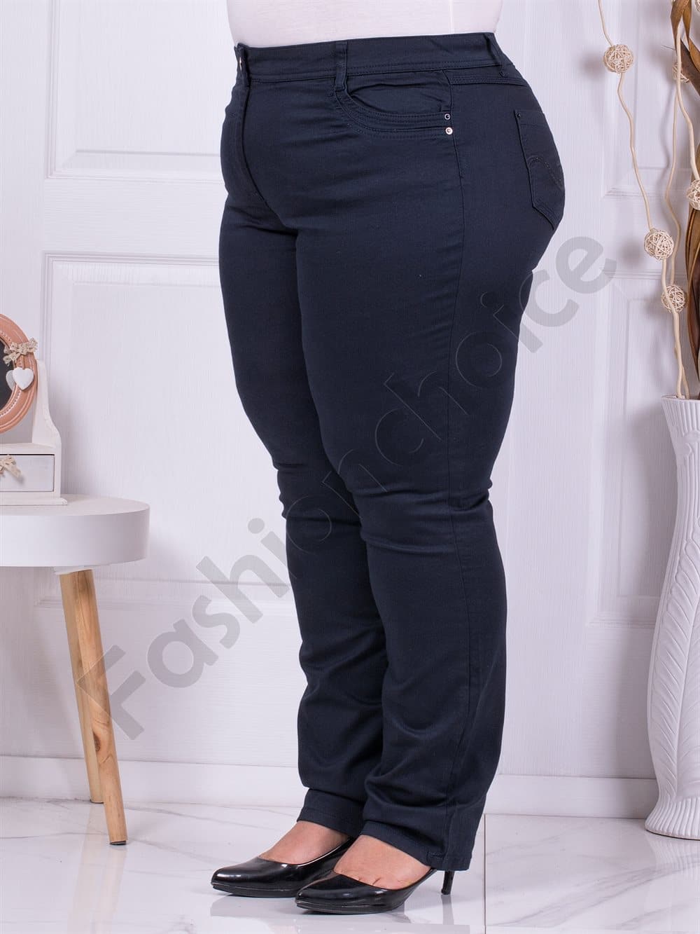 Plus size παντελόνι σε μπλε-κωδ 298-1