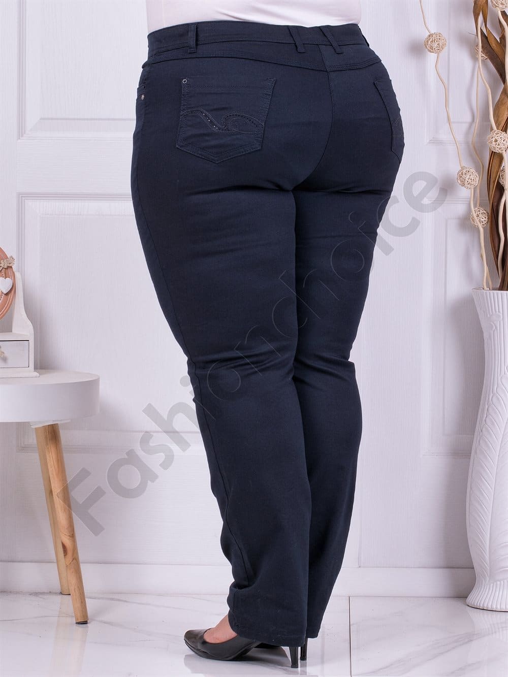 Plus size παντελόνι σε μπλε-κωδ 298-1 - Image 3
