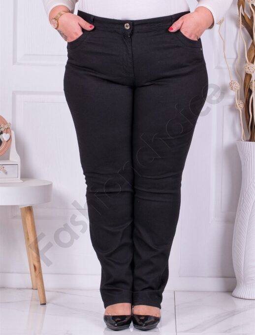 Plus size παντελόνι σε μαύρο-κωδ 2210