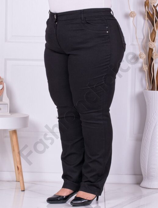 Plus size παντελόνι σε μαύρο-κωδ 2210