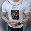 Ανδρικό T-shirt Handsome με τύπωμα-λευκό-κωδ 27