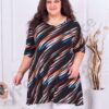 Plus size τουνίκ με χρωματιστά σχέδια-κωδ 785