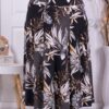 Plus size φούστα με φλοράλ ντεσέν-κωδ 218-1