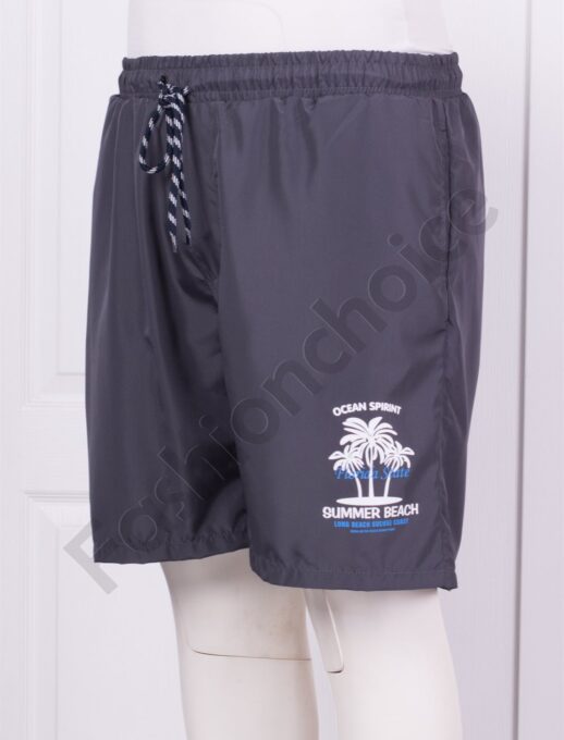 Ανδρική plus size βερμούδα Summer Beach-γκρι-κωδ 22454-3