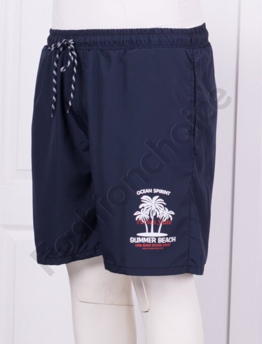 Ανδρική plus size βερμούδα Summer Beach-μπλε-κωδ 22454-1