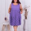 Plus size καλοκαιρινό φόρεμα με πουά-λιλά-κωδ 2010-3