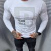 Ανδρική μπλούζα ελαστική Denim Style-λευκό-κωδ 081-7