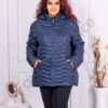Plus size καπιτονέ μπουφάν /9XL-13XL/ μπλε-κωδ 2218-3