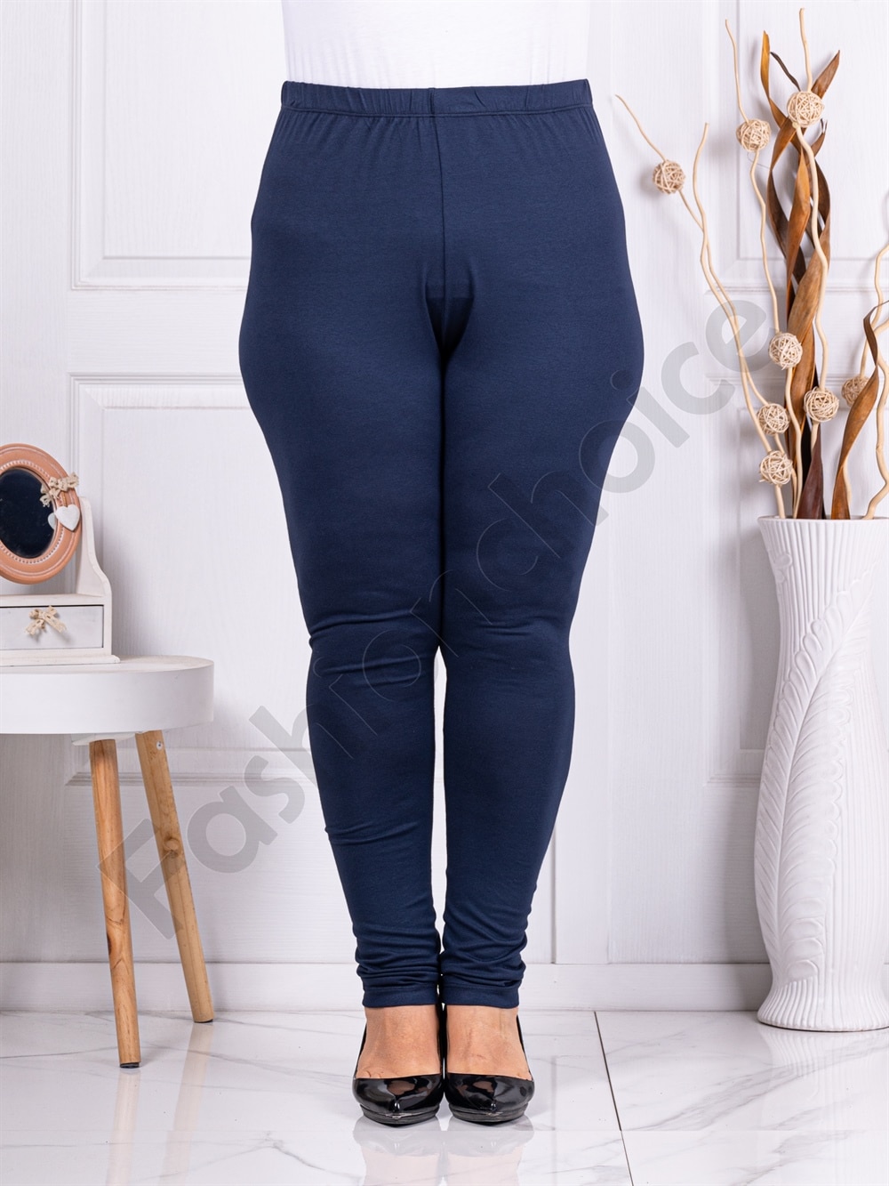 Plus size κολάν-μπλε-κωδ 286-1