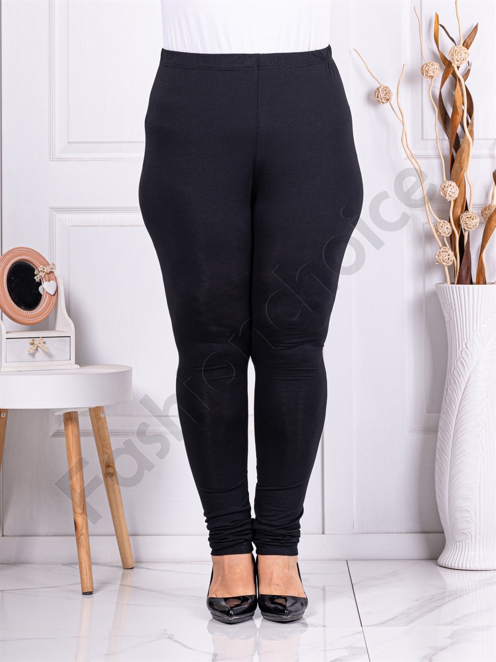 Plus size κολάν-μαύρο-κωδ 286