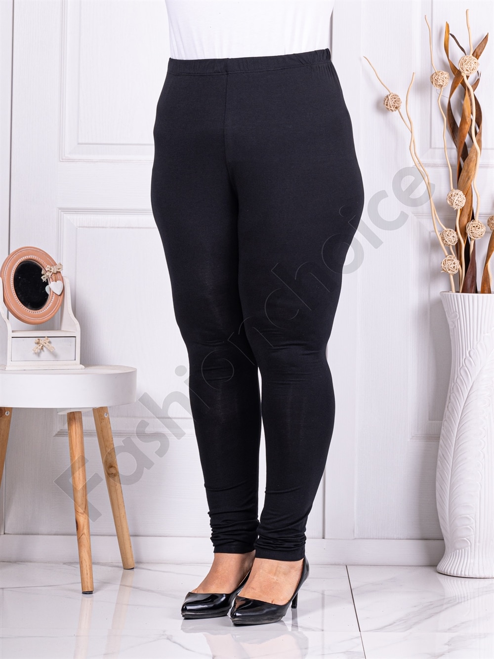 Plus size κολάν-μαύρο-κωδ 286