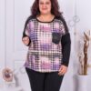 Plus size μπλούζα με ιριδίζον στυλ-κωδ 22056-2