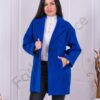Oversize κασμίρ παλτό-μπλε ρουά-κωδ 2956-2