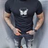 Ανδρικό βαμβακερό T-shirt με στάμπα μπροστά και πίσω-κωδ 2337