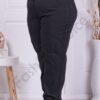 Plus size παντελόνι casual σε μαύρο /μέγεθος 62-70/-κωδ 8414