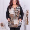 Plus size τουνίκ με χρωματιστά σχέδια-κωδ 1303-1