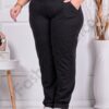 Plus size παντελόνι φόρμα σε μαύρο-κωδ 036