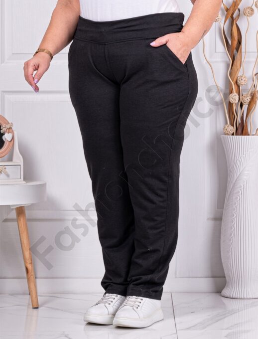 Plus size παντελόνι φόρμα σε μαύρο-κωδ 036