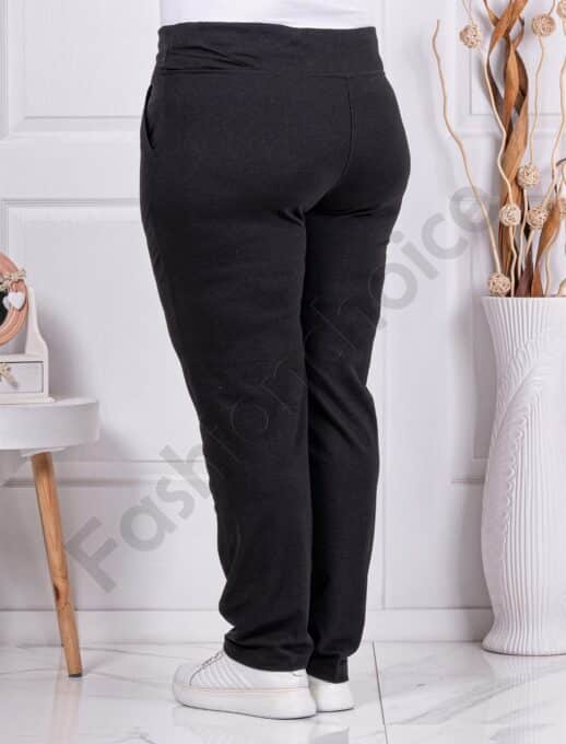 Plus size παντελόνι φόρμα σε μαύρο-κωδ 036