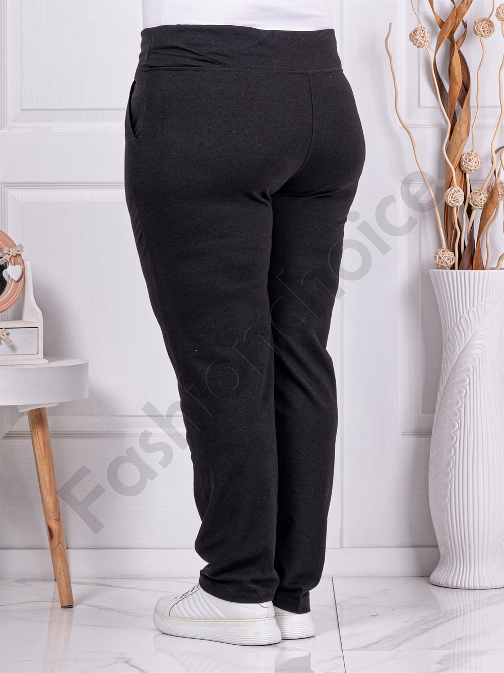Plus size παντελόνι φόρμα σε μαύρο-κωδ 036