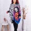 Plus size πουκάμισο/πόντσο με Art σχέδιο-κωδ 608