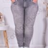 Plus size γυναικείο τζιν skinny-ανοιχτό γκρι-κωδ 2314-7