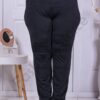 Plus size παντελόνι με λάστιχο στη μέση-μαύρο-κωδ 23572