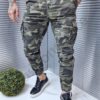 Ανδρικό jogger παντελόνι παραλλαγής-χακί-κωδ 8747-1
