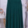 Plus size μονόχρωμη κλος φούστα-πράσινο-κωδ 23224-3