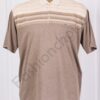 Plus size ανδρική πόλο μπλούζα-μπεζ-κωδ 354-2