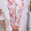 Plus size φλοράλ κάπρι παντελόνι-κοραλί-κωδ 231308-1