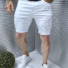Ανδρική τζιν βερμούδα casual στυλ-λευκό-κωδ 78467-1